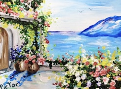 Greek terrace