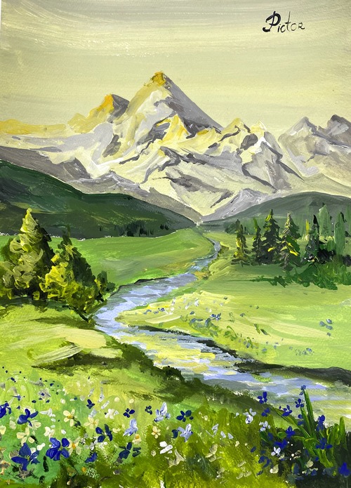Предгорье. Масло