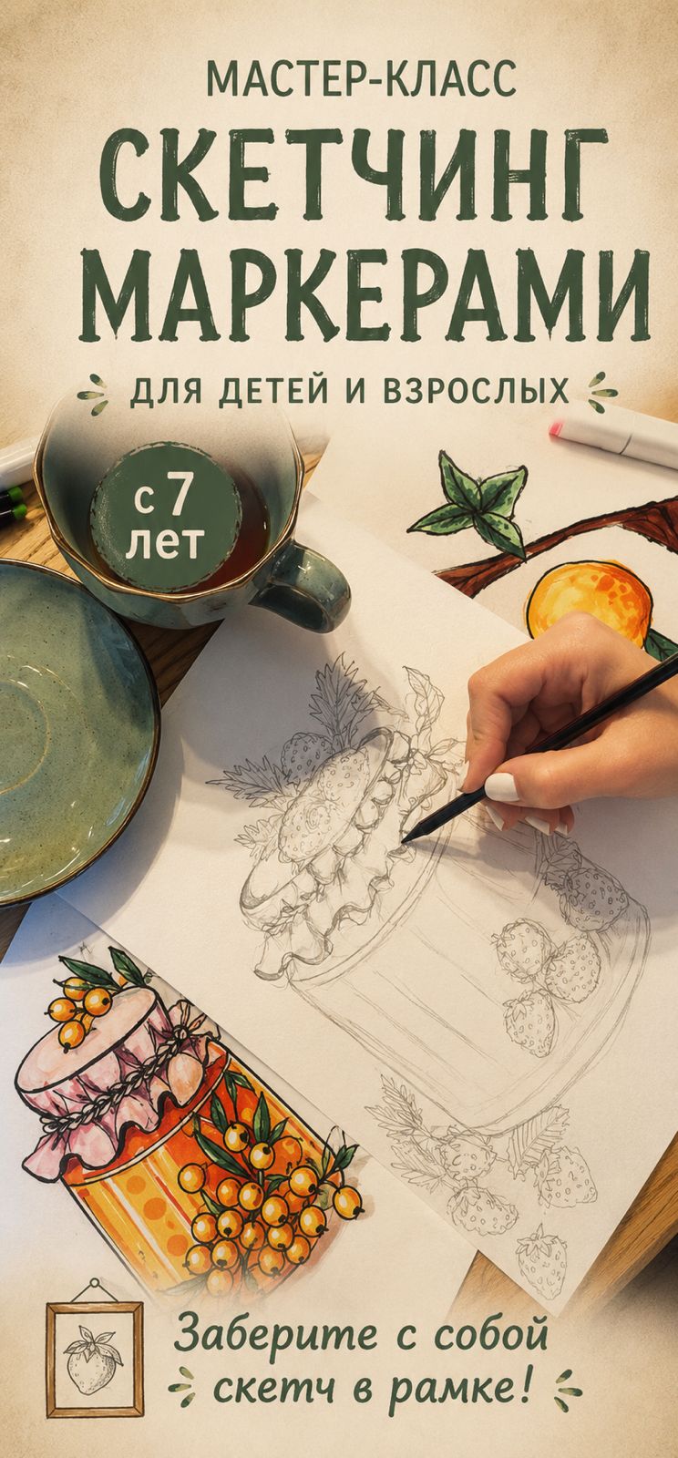 Скетчинг маркерами